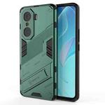 For Honor 60 Pro Punk Armor 2 in 1 PC + TPU Phone Case(Green)