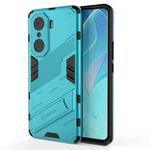 For Honor 60 Pro Punk Armor 2 in 1 PC + TPU Phone Case(Blue)