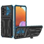 For Samsung Galaxy A33 5G Armor Card PC + TPU Phone Case(Blue)