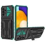 For Samsung Galaxy A53 5G Armor Card PC + TPU Phone Case(Dark Green)