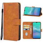 Leather Phone Case For Blackview A60 Plus(Brown)