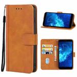 Leather Phone Case For Cricket Icon 2(Brown)