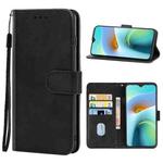 Leather Phone Case For CUBOT J8(Black)