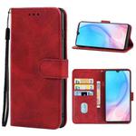 Leather Phone Case For CUBOT J9(Red)