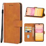 Leather Phone Case For CUBOT X20(Brown)