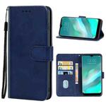 Leather Phone Case For Doogee X90L(Blue)