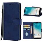 Leather Phone Case For Kyocera Android One S8(Blue)