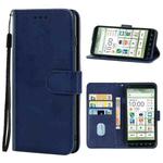 Leather Phone Case For Kyocera Basio 4(Blue)