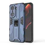 For Honor 60 Pro Supersonic PC + TPU Phone Case with Holder(Blue)