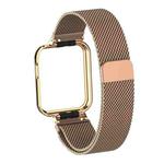 For Xiaomi Mi Watch Lite / Redmi Watch Milanese Magnetic Metal Watchband(Rose Gold)