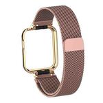 For Xiaomi Mi Watch Lite / Redmi Watch Milanese Magnetic Metal Watchband(Rose Red)