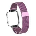 For Xiaomi Redmi Watch 2 Milanese Magnetic Metal Watchband(Rose Pink)