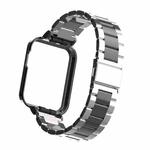For Xiaomi Mi Watch Lite / Redmi Watch Three-Bead Metal Watchband(Silver+Black)