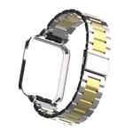 For Xiaomi Mi Watch Lite / Redmi Watch Three-Bead Metal Watchband(Silver+Gold)