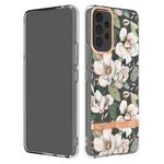 For Samsung Galaxy A53 5G Flowers and Plants Series IMD TPU Phone Case(Green Gardenia)