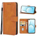 Leather Phone Case For OPPO Realme X50T(Brown)