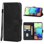 Leather Phone Case For Samsung Galaxy A Quantum(Black)