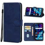 Leather Phone Case For TCL A3X(Blue)