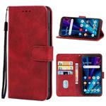 Leather Phone Case For TCL A3X(Red)