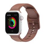 Silicone Watch Band For Apple Watch Series 8&7 41mm / SE 2&6&SE&5&4 40mm / 3&2&1 38mm(Brown)