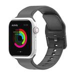 Silicone Watch Band For Apple Watch Ultra 49mm / Series 8&7 45mm / SE 2&6&SE&5&4 44mm / 3&2&1 42mm(Grey)