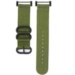 For Suunto CORE Three-ring Steel Buckle Nylon Watch Band(Army Green)