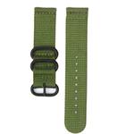 For Suunto 7 Three-ring Steel Buckle Nylon Watch Band(Army Green)
