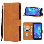 Leather Phone Case For Asus ZenFone Live L2(Brown)