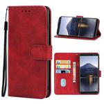 Leather Phone Case For DOOGEE BL12000 / BL12000 Pro(Red)