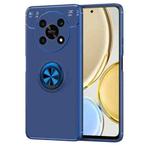 For Honor X30 5G Ring Holder 360 Degree Rotating TPU Case(Blue)