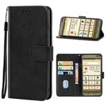 Leather Phone Case For Kyocera Basio 3(Black)