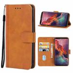 Leather Phone Case For Oukitel K10(Brown)