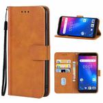 Leather Phone Case For Ulefone S1(Brown)