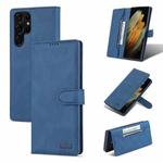 For Samsung Galaxy S22 Ultra AZNS Dream II Skin Feel PU+TPU Horizontal Flip PU Phone Case(Blue)