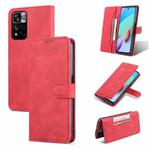 For Xiaomi Redmi Note 11 Pro(5G) AZNS Dream II Skin Feel PU+TPU Horizontal Flip PU Phone Case(Red)