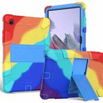 For Samsung Galaxy Tab A8 10.5 2021 Two-Color Robot Silicone + PC Tablet Case(Colorful + Blue)