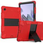 For Samsung Galaxy Tab A8 10.5 2021 Two-Color Robot Silicone + PC Tablet Case(Red + Black)