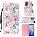 For Xiaomi Redmi Note 11 3D Painting Flip Leather Case with Holder(Pink Pony)