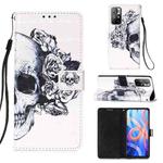 For Xiaomi Redmi Note 11 3D Painting Flip Leather Case with Holder(Skull)