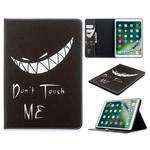 For iPad 10.2 Colored Drawing Pattern Horizontal Flip PU Leather Case with Holder & Card Slots & Wallet(Smirk)