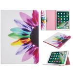 For iPad 10.2 Colored Drawing Pattern Horizontal Flip PU Leather Case with Holder & Card Slots & Wallet(Sun Flower)