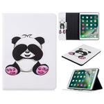 For iPad 10.5 inch Colored Drawing Pattern Horizontal Flip PU Leather Case with Holder & Card Slots & Wallet(Panda)