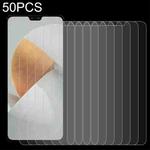 50 PCS 0.26mm 9H 2.5D Tempered Glass Film For vivo V23 Pro
