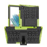 For Samsung Galaxy Tab A8 10.5 (2021) Tire Texture TPU + PC Tablet Case(Green)