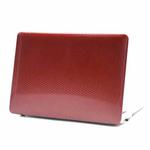 Laptop Plastic Honeycomb Protective Case For MacBook Air 13.3 inch A1932 / A2179 / A2337(Wine Red)