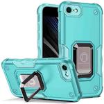 For iPhone SE 2022 / SE 2020 / 8 / 7 Ring Holder Non-slip Armor Phone Case(Mint Green)