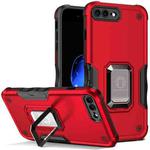Ring Holder Non-slip Armor Phone Case For iPhone 8 Plus / 7 Plus(Red)