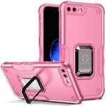 Ring Holder Non-slip Armor Phone Case For iPhone 8 Plus / 7 Plus(Pink)