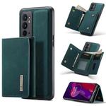 For OnePlus 9RT 5G DG.MING M1 Series 3-Fold Multi Card Wallet Back Cover Leather Phone Case(Green)