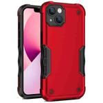 For iPhone 13 Non-slip Armor Phone Case(Red)